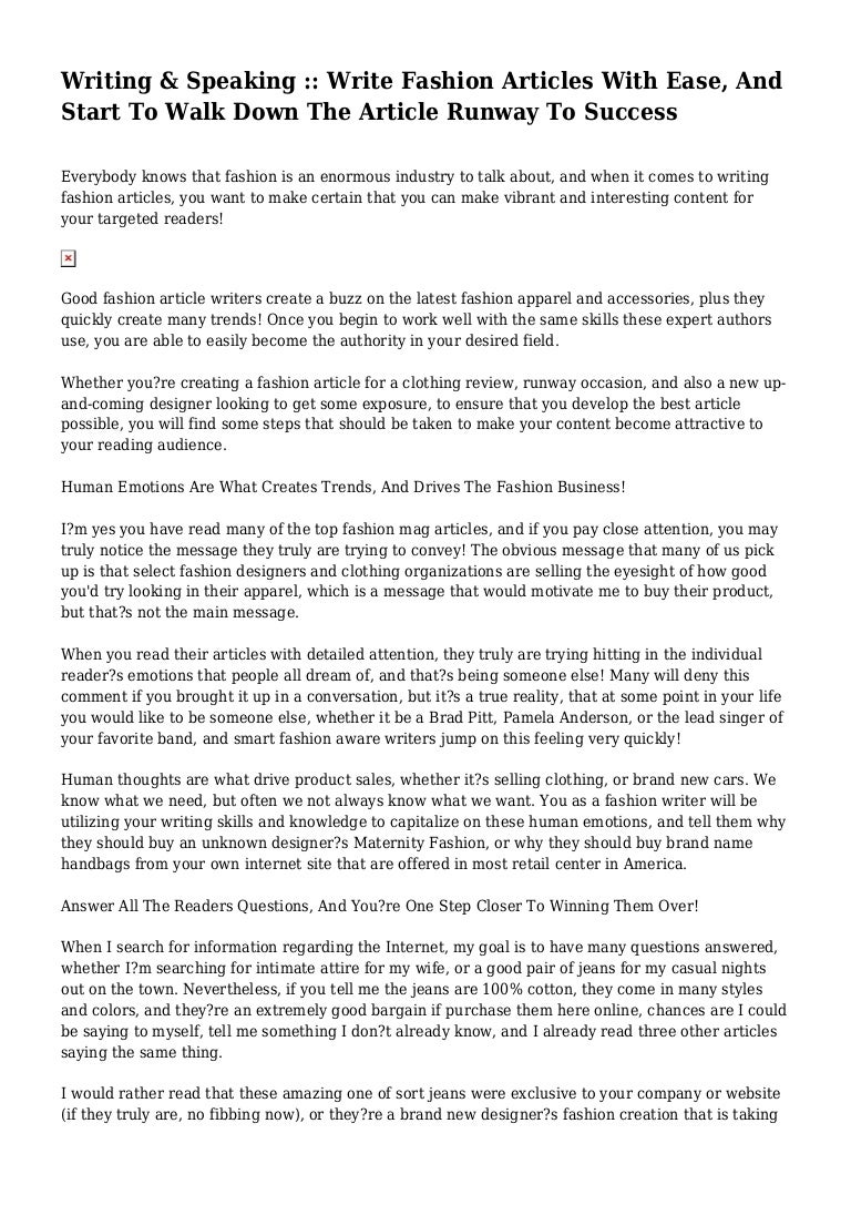 Discussion on this topic: How to Write an Interesting Article, how-to-write-an-interesting-article/ Forum on this topic: How to Write an Interesting Article, how-to-write-an-interesting-article/